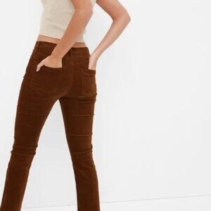 Paige Hoxton Skinny Corduroy Ankle Pants in Chocolate sz 29